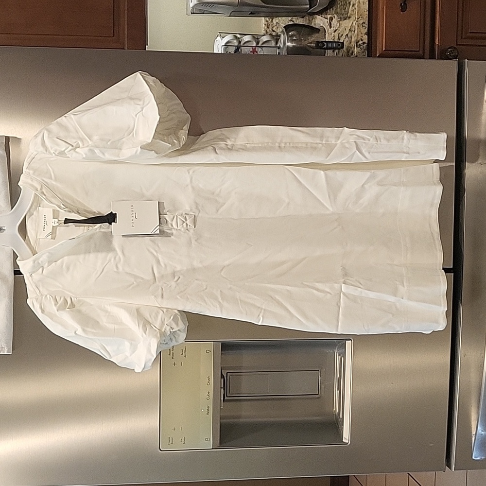 Pomander Place White Carley Dress Puff Sleeve - Picture 6 of 11